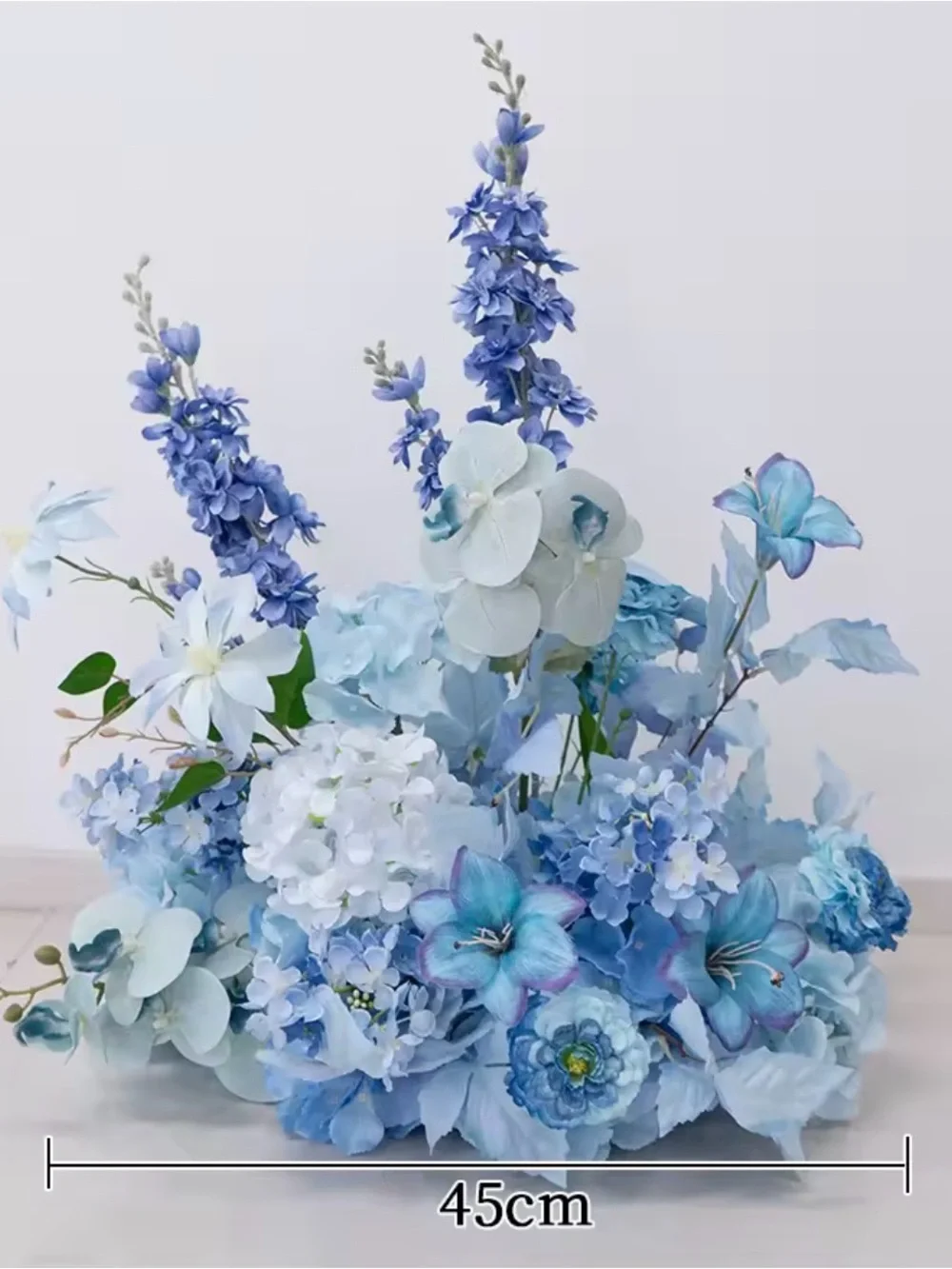 Blue Artificial Floral Arrangement Centerpiece - wedding, baby shower
